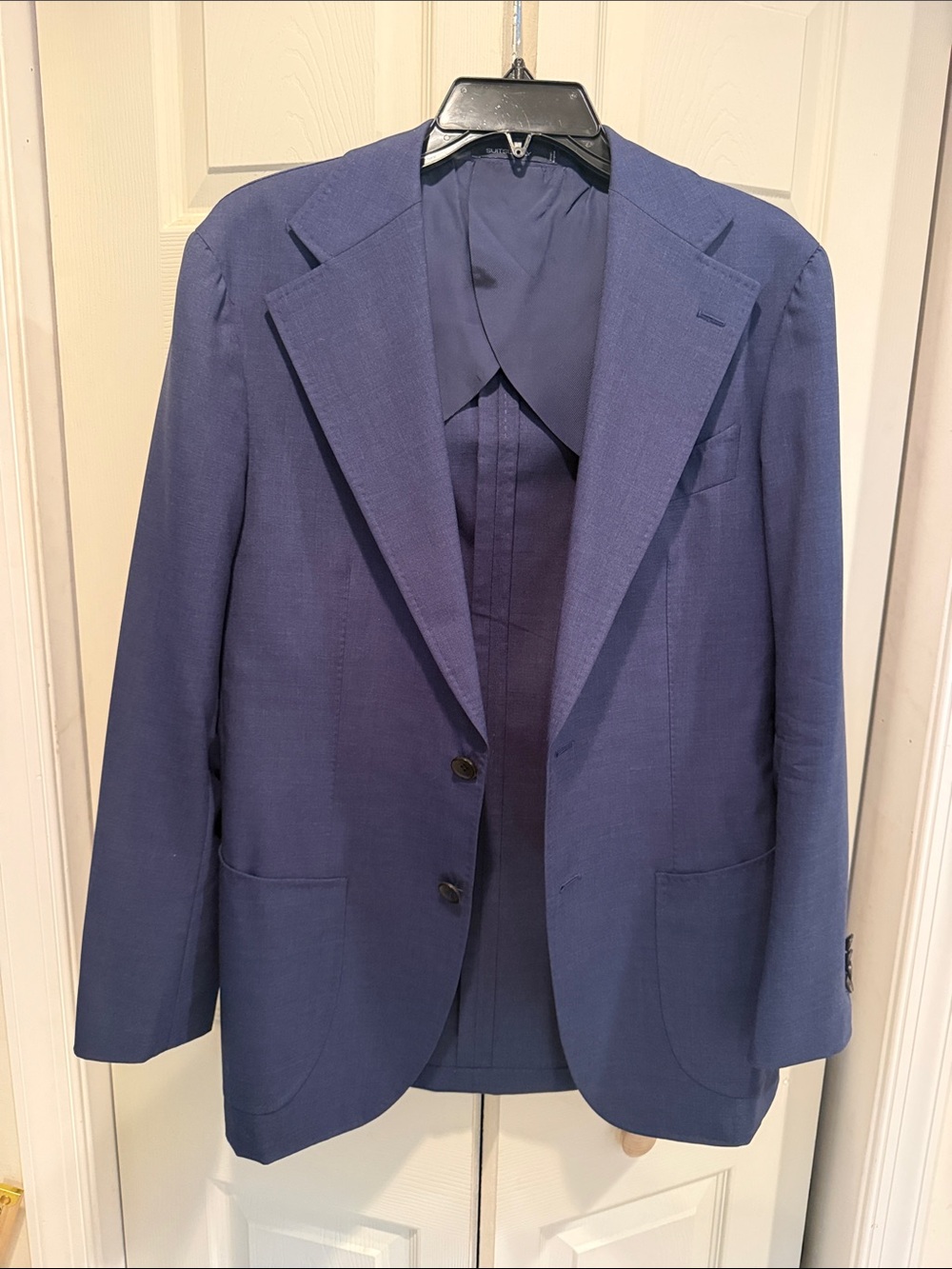 Suit Supply Navy Blue Slim Fit Suit with Vitale Barberis Canonico 120’s Fabric